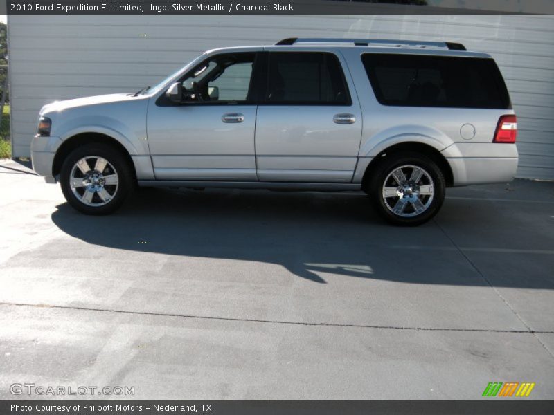 Ingot Silver Metallic / Charcoal Black 2010 Ford Expedition EL Limited