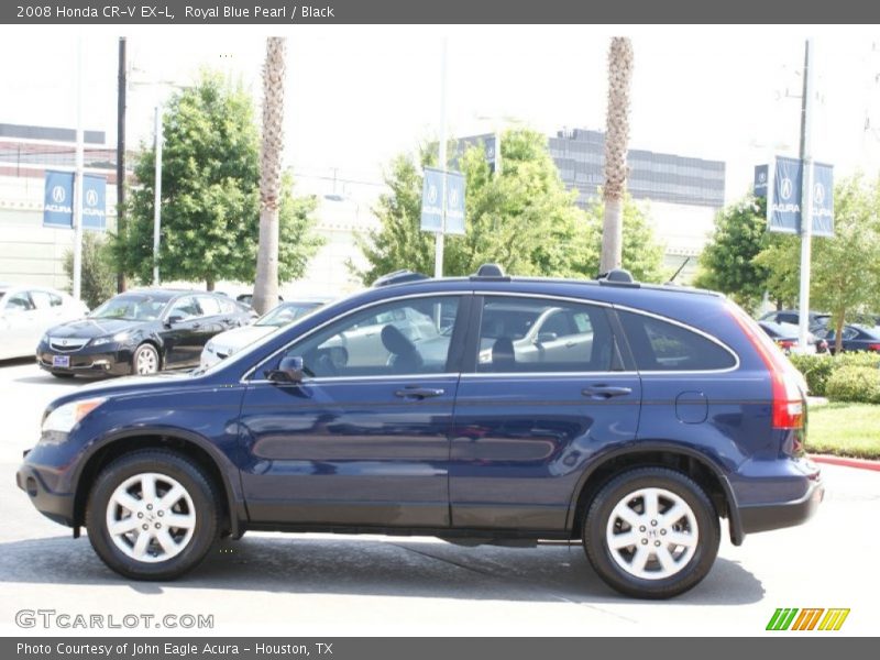 Royal Blue Pearl / Black 2008 Honda CR-V EX-L
