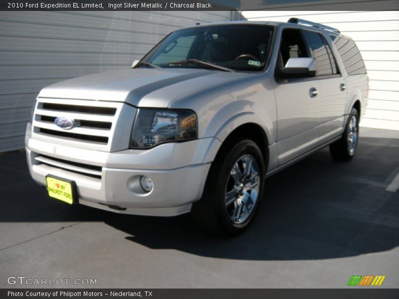 Ingot Silver Metallic / Charcoal Black 2010 Ford Expedition EL Limited
