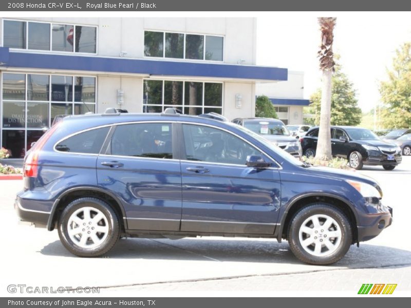 Royal Blue Pearl / Black 2008 Honda CR-V EX-L