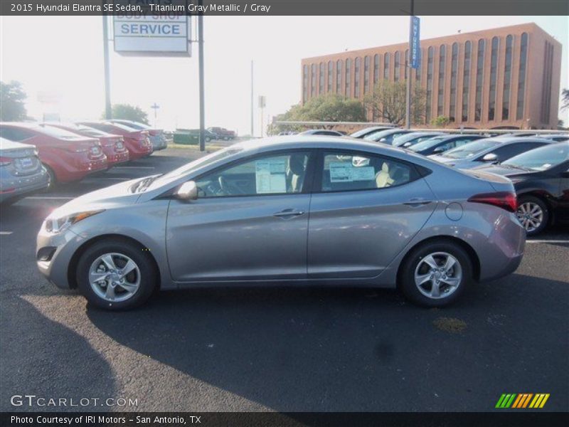 Titanium Gray Metallic / Gray 2015 Hyundai Elantra SE Sedan