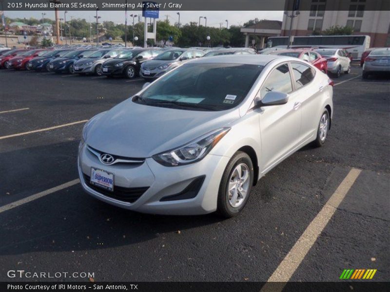 Shimmering Air Silver / Gray 2015 Hyundai Elantra SE Sedan