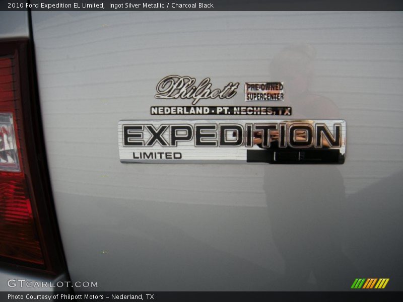 Ingot Silver Metallic / Charcoal Black 2010 Ford Expedition EL Limited