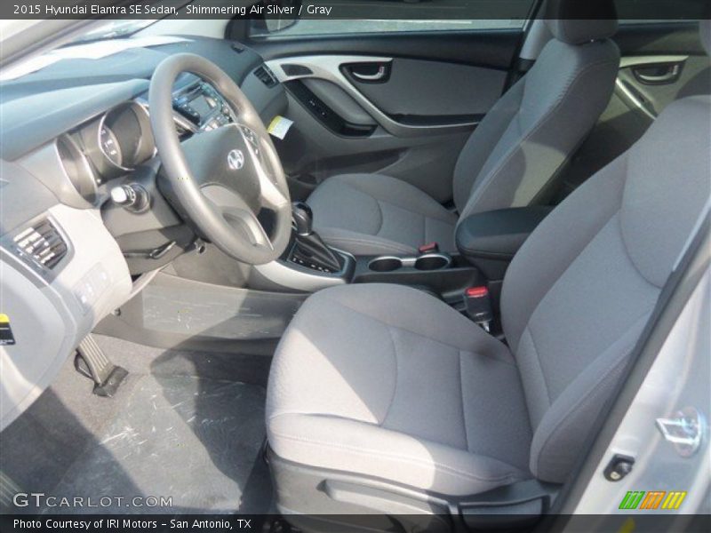 Shimmering Air Silver / Gray 2015 Hyundai Elantra SE Sedan