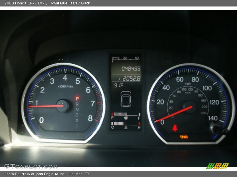 Royal Blue Pearl / Black 2008 Honda CR-V EX-L