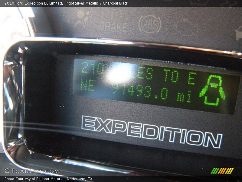 Ingot Silver Metallic / Charcoal Black 2010 Ford Expedition EL Limited