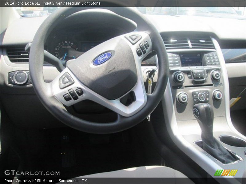 Ingot Silver / Medium Light Stone 2014 Ford Edge SE