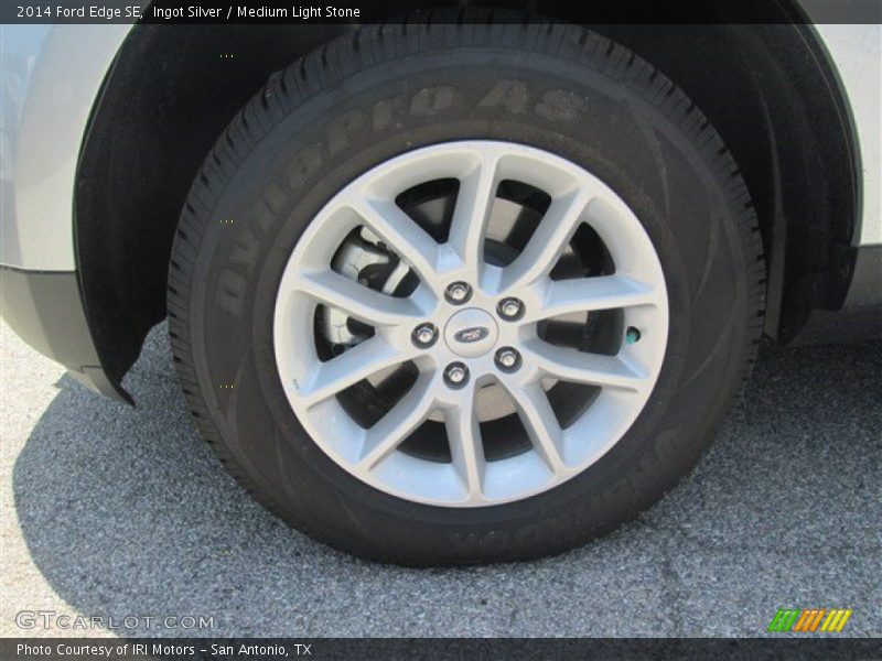 Ingot Silver / Medium Light Stone 2014 Ford Edge SE