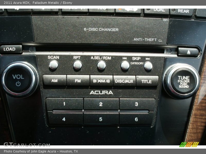 Palladium Metallic / Ebony 2011 Acura MDX