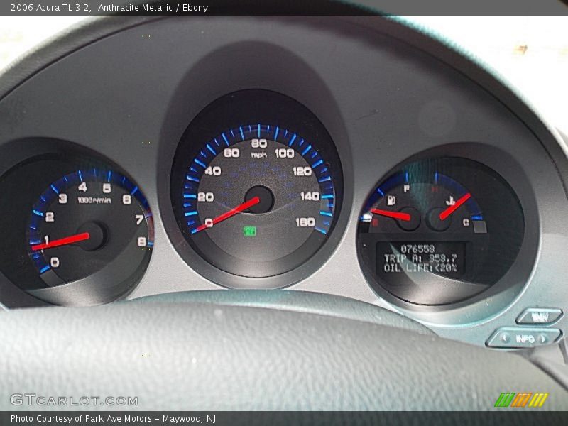Anthracite Metallic / Ebony 2006 Acura TL 3.2
