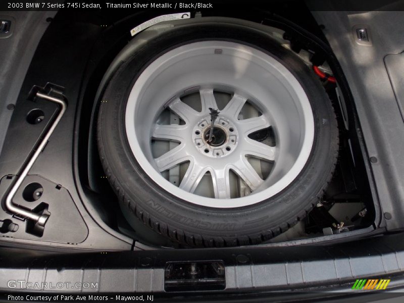 Titanium Silver Metallic / Black/Black 2003 BMW 7 Series 745i Sedan