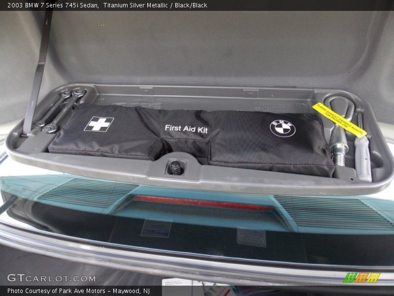 Titanium Silver Metallic / Black/Black 2003 BMW 7 Series 745i Sedan