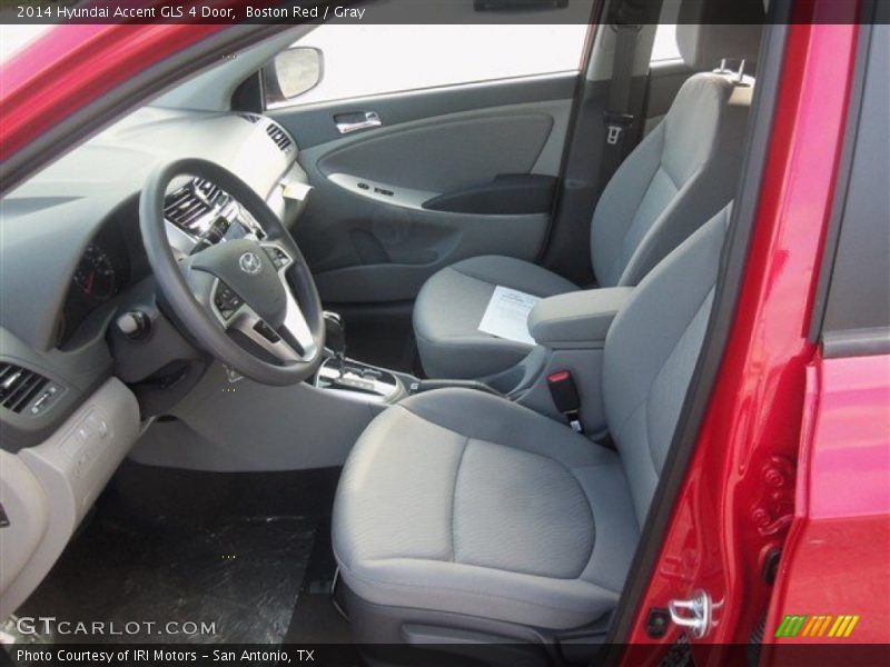 Boston Red / Gray 2014 Hyundai Accent GLS 4 Door