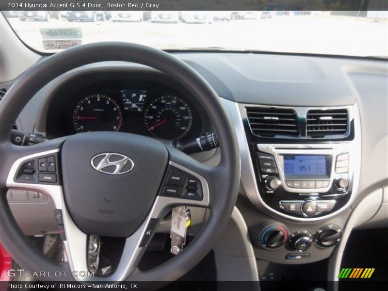 Boston Red / Gray 2014 Hyundai Accent GLS 4 Door