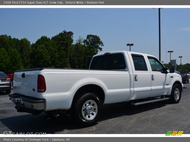 Oxford White / Medium Flint 2006 Ford F250 Super Duty XLT Crew Cab