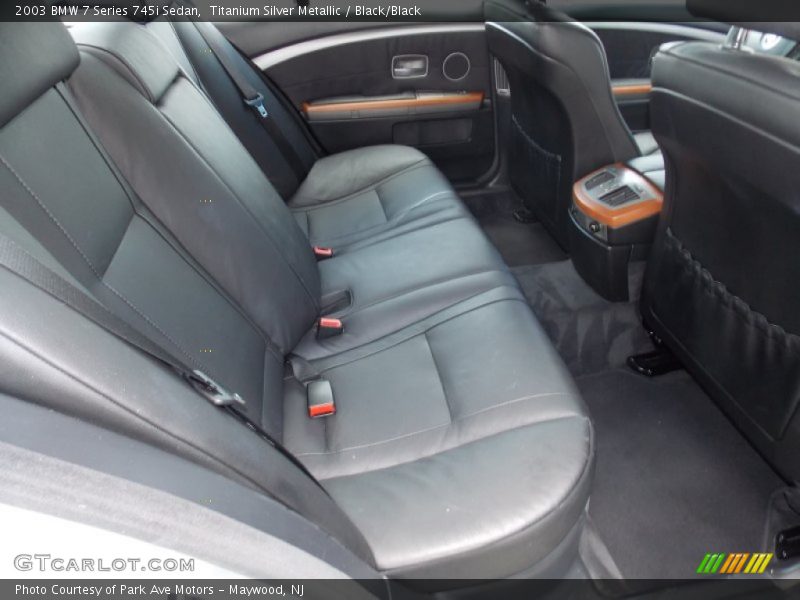 Titanium Silver Metallic / Black/Black 2003 BMW 7 Series 745i Sedan
