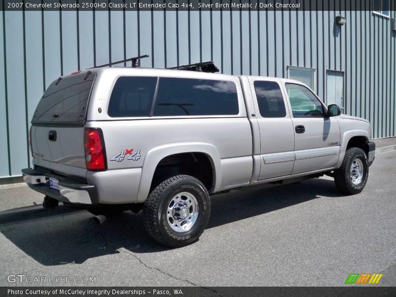 Silver Birch Metallic / Dark Charcoal 2007 Chevrolet Silverado 2500HD Classic LT Extended Cab 4x4