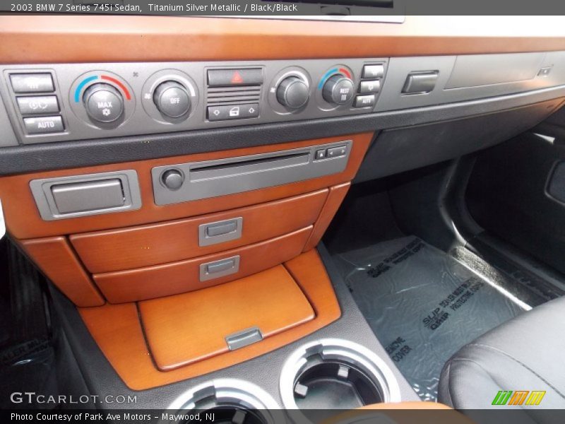Titanium Silver Metallic / Black/Black 2003 BMW 7 Series 745i Sedan