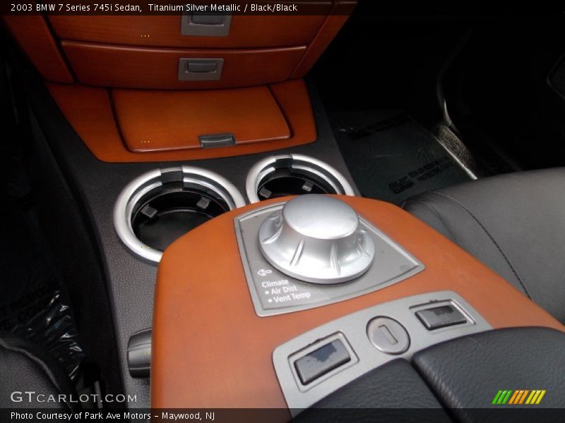 Titanium Silver Metallic / Black/Black 2003 BMW 7 Series 745i Sedan