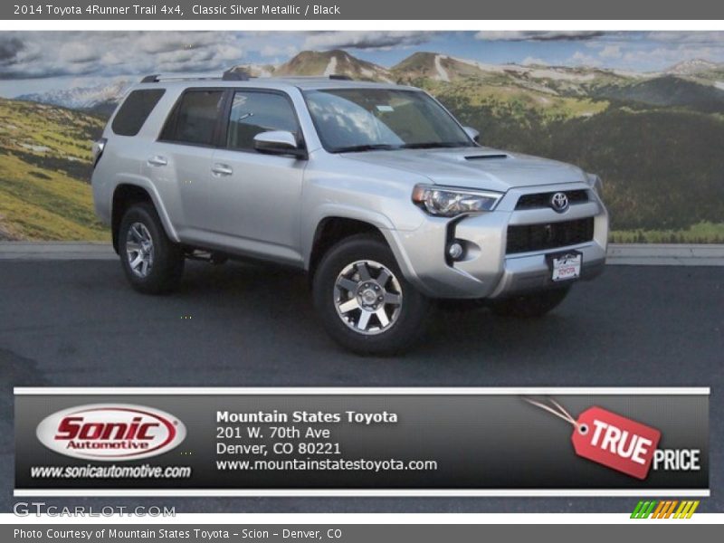 Classic Silver Metallic / Black 2014 Toyota 4Runner Trail 4x4