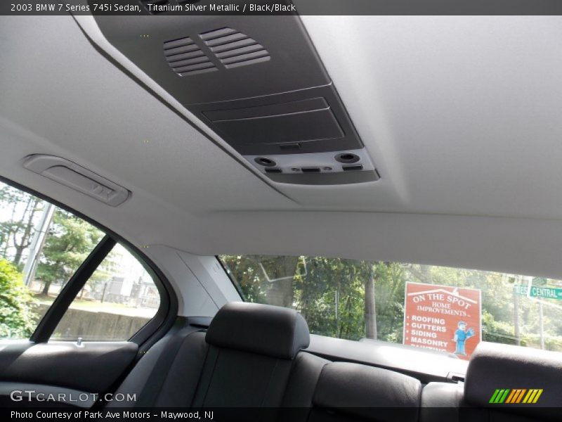 Titanium Silver Metallic / Black/Black 2003 BMW 7 Series 745i Sedan