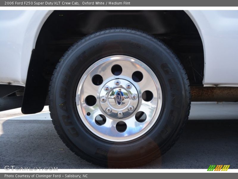 Oxford White / Medium Flint 2006 Ford F250 Super Duty XLT Crew Cab