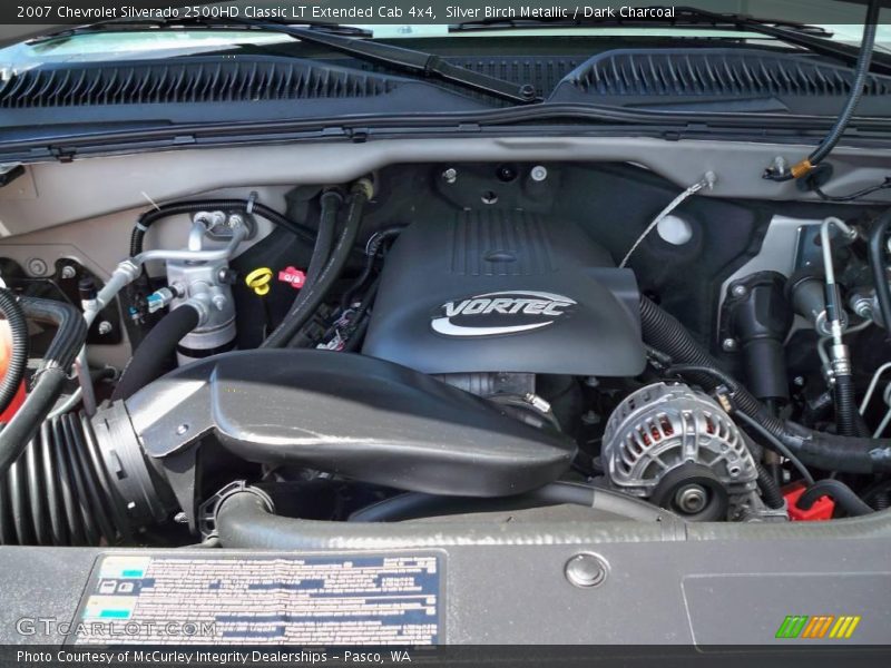 Silver Birch Metallic / Dark Charcoal 2007 Chevrolet Silverado 2500HD Classic LT Extended Cab 4x4