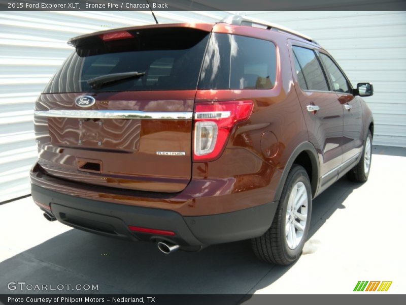 Bronze Fire / Charcoal Black 2015 Ford Explorer XLT