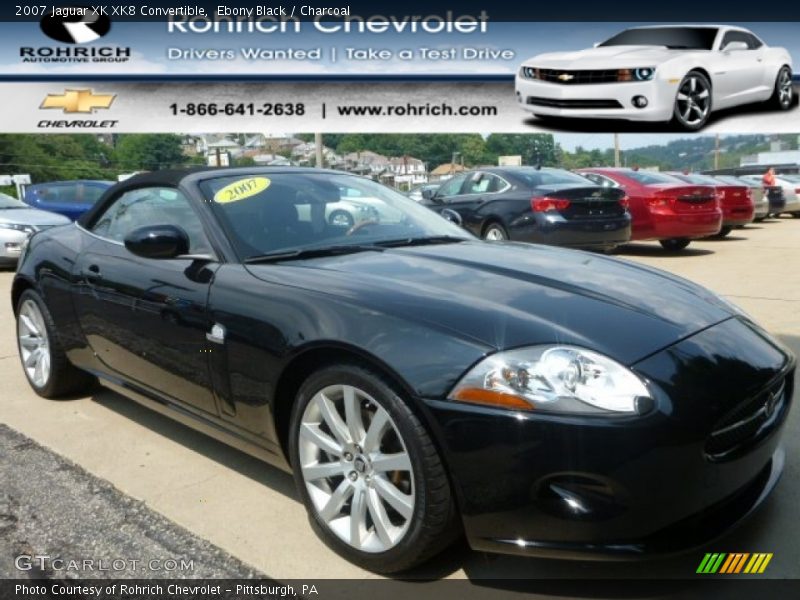 Ebony Black / Charcoal 2007 Jaguar XK XK8 Convertible