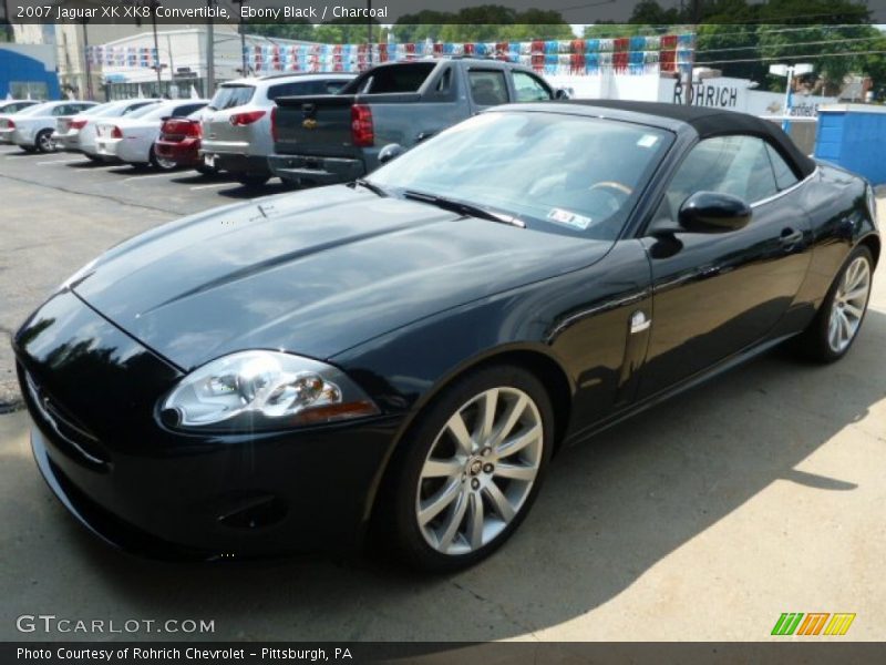 Ebony Black / Charcoal 2007 Jaguar XK XK8 Convertible