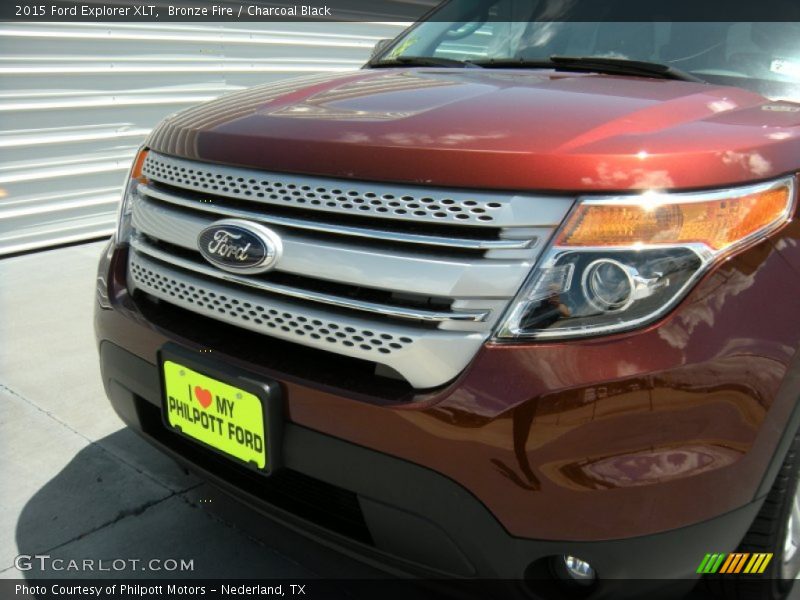 Bronze Fire / Charcoal Black 2015 Ford Explorer XLT