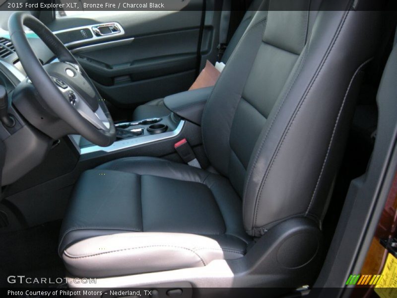 Bronze Fire / Charcoal Black 2015 Ford Explorer XLT