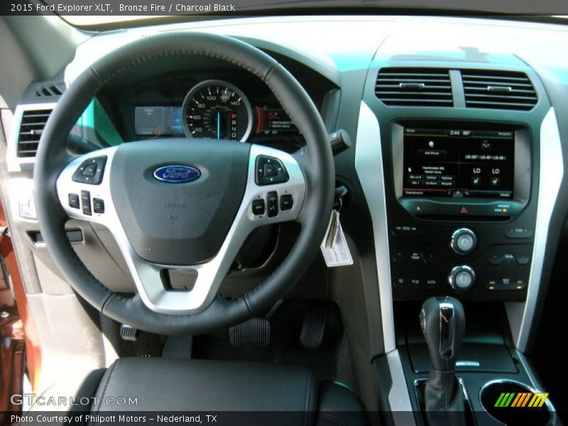 Bronze Fire / Charcoal Black 2015 Ford Explorer XLT