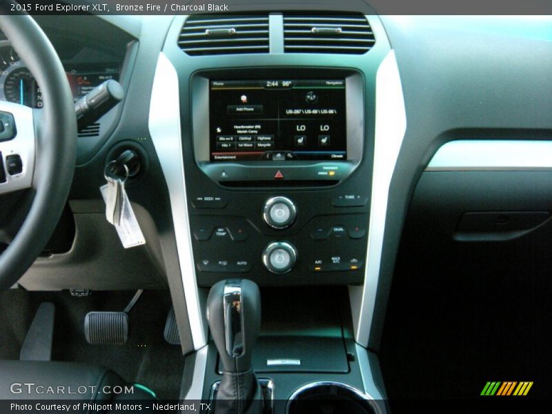 Bronze Fire / Charcoal Black 2015 Ford Explorer XLT