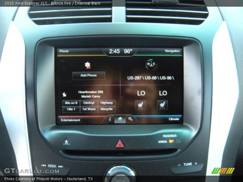 Bronze Fire / Charcoal Black 2015 Ford Explorer XLT