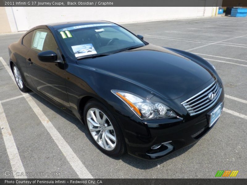 Black Obsidian / Graphite 2011 Infiniti G 37 Journey Coupe