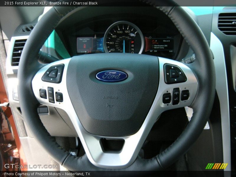 Bronze Fire / Charcoal Black 2015 Ford Explorer XLT