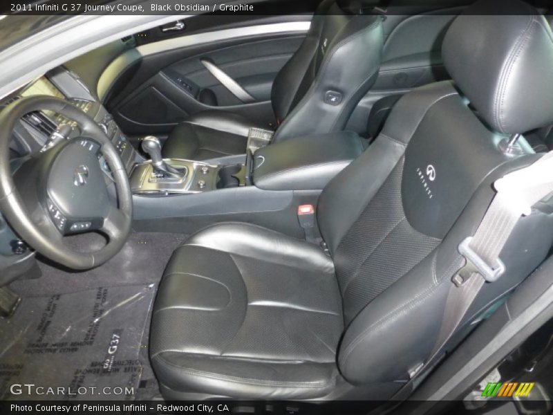 Black Obsidian / Graphite 2011 Infiniti G 37 Journey Coupe