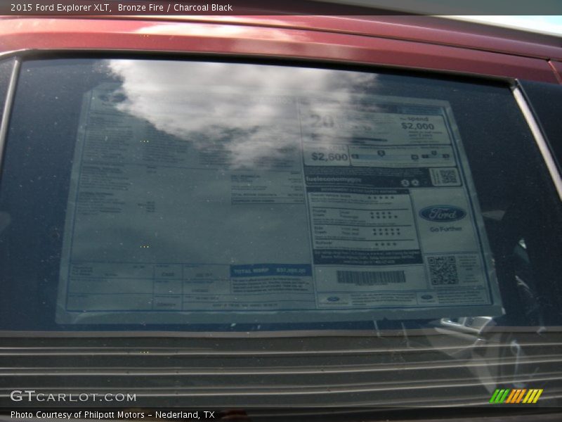 Bronze Fire / Charcoal Black 2015 Ford Explorer XLT