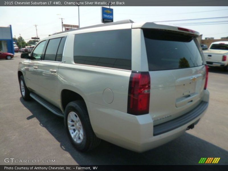Champagne Silver Metallic / Jet Black 2015 Chevrolet Suburban LT 4WD