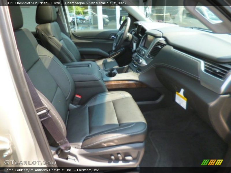 Champagne Silver Metallic / Jet Black 2015 Chevrolet Suburban LT 4WD