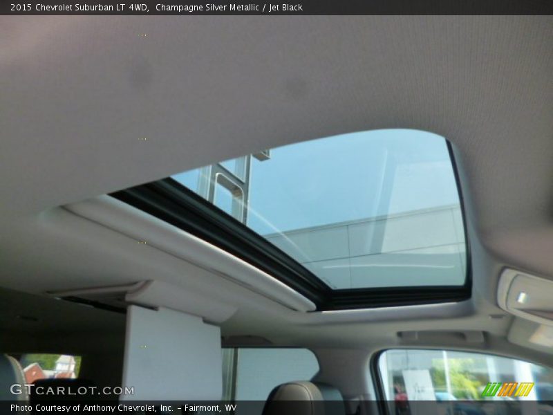 Champagne Silver Metallic / Jet Black 2015 Chevrolet Suburban LT 4WD