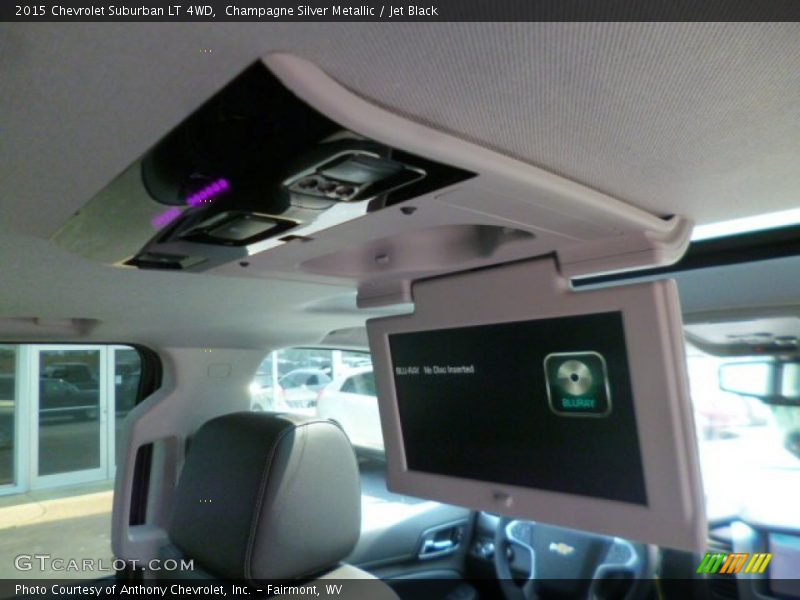 Champagne Silver Metallic / Jet Black 2015 Chevrolet Suburban LT 4WD