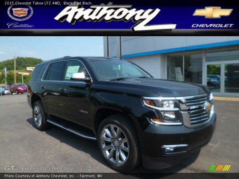 Black / Jet Black 2015 Chevrolet Tahoe LTZ 4WD