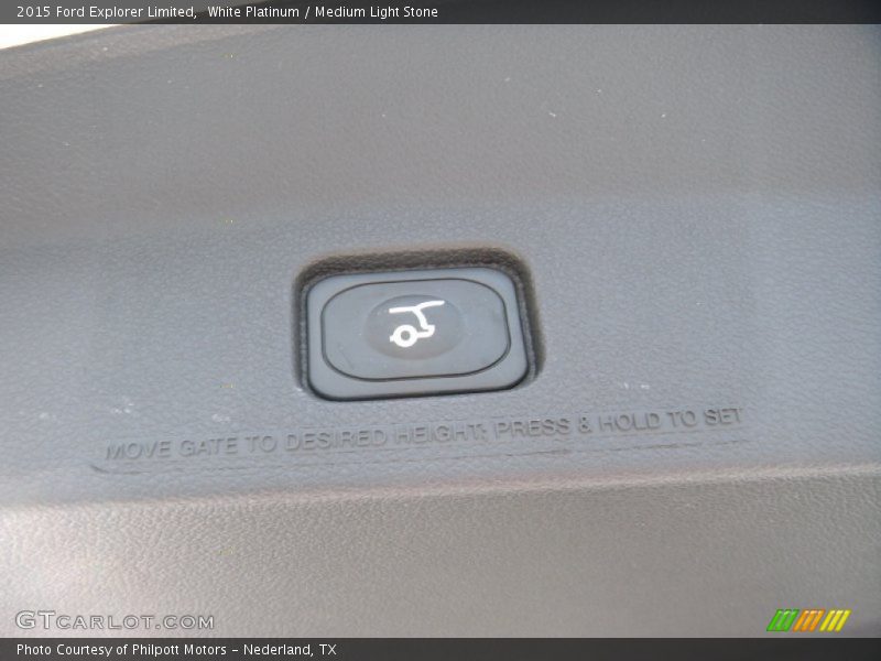 White Platinum / Medium Light Stone 2015 Ford Explorer Limited