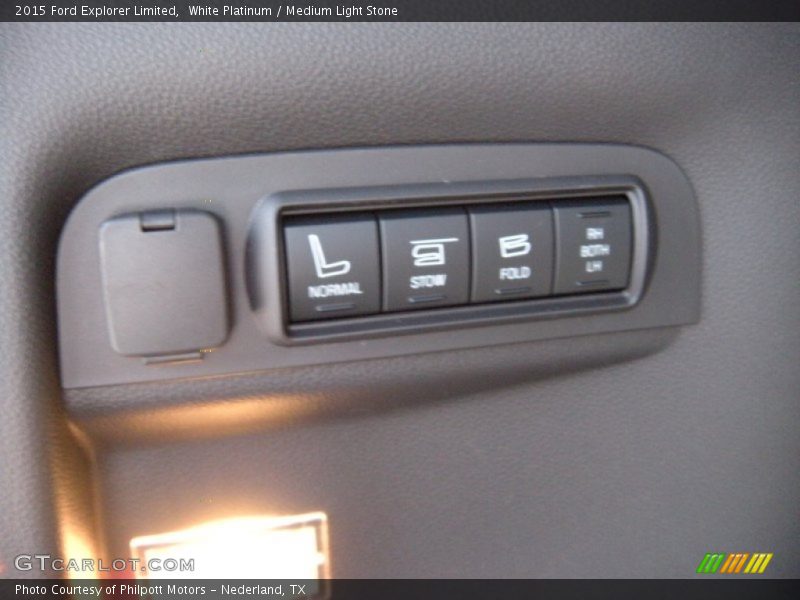 White Platinum / Medium Light Stone 2015 Ford Explorer Limited