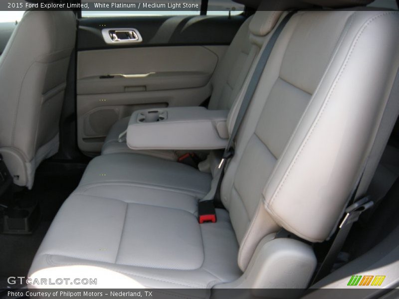White Platinum / Medium Light Stone 2015 Ford Explorer Limited