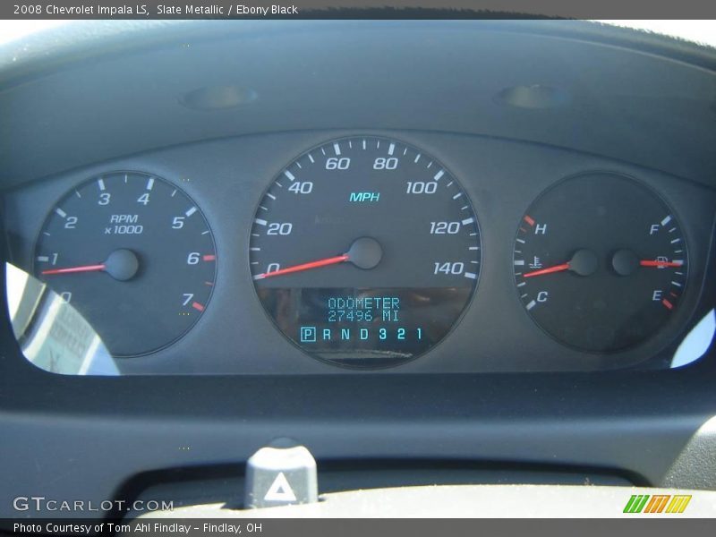 Slate Metallic / Ebony Black 2008 Chevrolet Impala LS