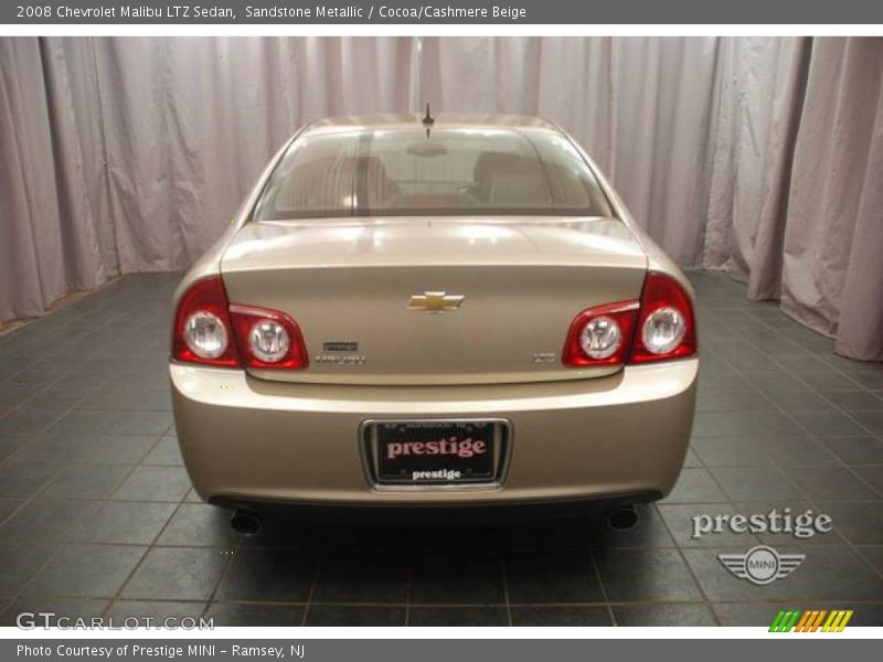 Sandstone Metallic / Cocoa/Cashmere Beige 2008 Chevrolet Malibu LTZ Sedan