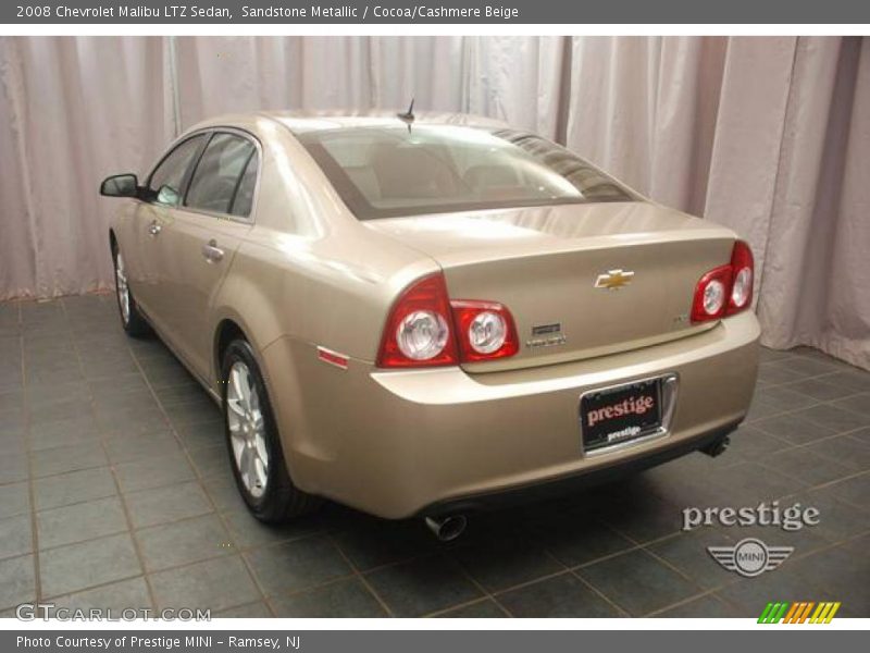 Sandstone Metallic / Cocoa/Cashmere Beige 2008 Chevrolet Malibu LTZ Sedan